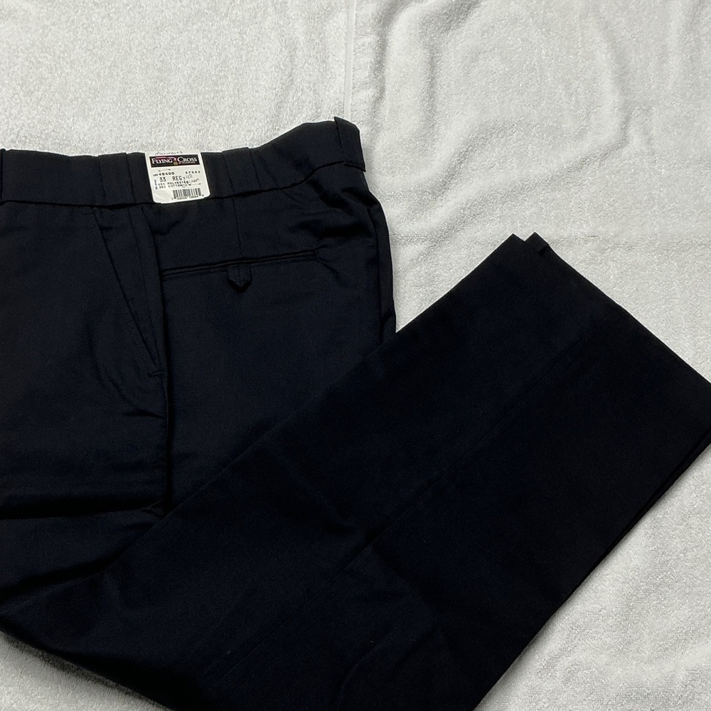 Men's Navy Dress Pants - Tailored Smart Fit